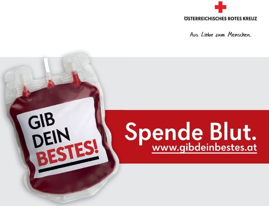 Gib dein Bestens - spende Blut!