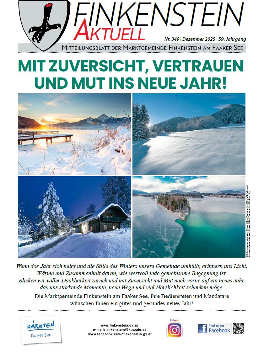 Titelseite Finkenstein Aktuell Dezember 2025